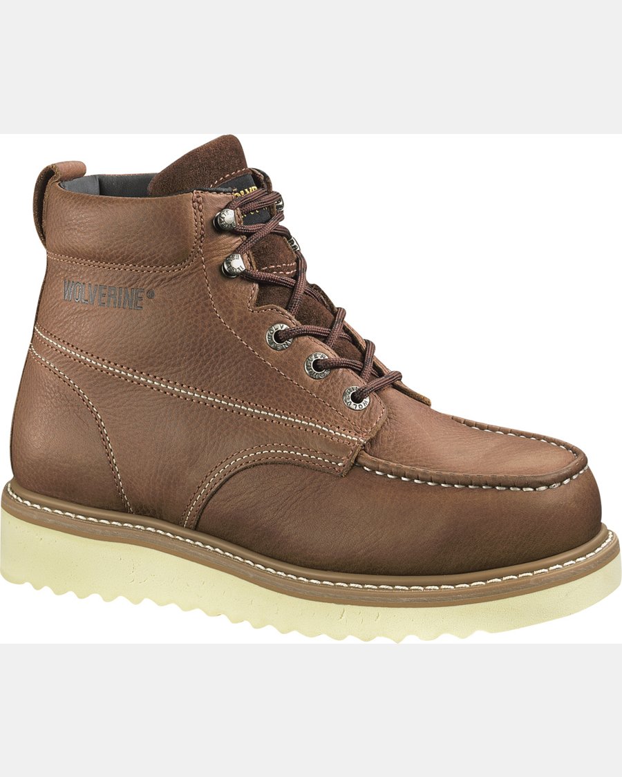 Wolverine Men's Moc Toe Wedge 6” Work Boots