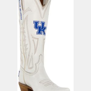 Gameday Boots Women's Kentucky Wildcats Ivory Tall Leather 14"Western Boots