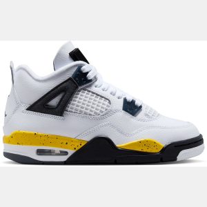 Air Jordan Kids' Grade School 4 Retro Rare Air 'Tour Yellow' Basketball Shoes