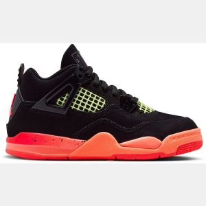 Air Jordan Kids' Preschool 4 Retro 'Infrared 23' Basketball Shoes