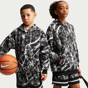 Nike Kids' Ja Morant Club Fleece Printed Oversized Hoodie