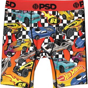 PSD Underwear Boys' Hot Wheels Racer Boxer Briefs