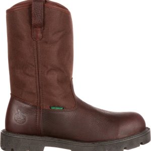 Georgia Boot Men's Homeland Wellington 11'' Waterproof Steel Toe Work Boots