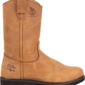 Georgia Boots Men's Farm & Ranch Wellington Comfort Core Work Boots