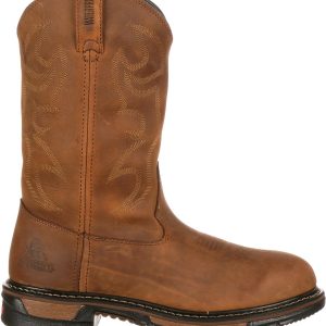 Rocky Men's Original Ride Branson Roper 11” Waterproof Western Work Boots