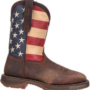 Durango Men's Rebel American Flag 11” Steel Toe Western Work Boots