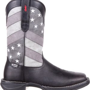 Durango Men's Faded Black Flag Western Boots