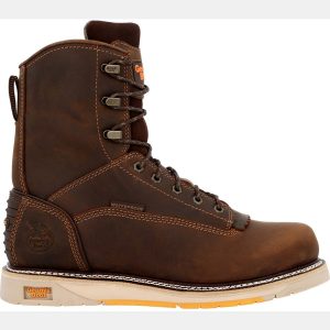 Georgia Boots Men's 8" Waterproof Lace-Up Wedge Work Boots