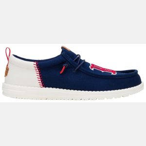 Hey Dude Men's Wally Funk MLB Red Sox Shoes