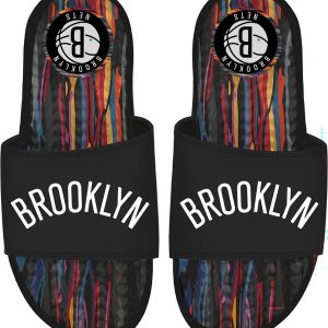 ISlide Adult 2025-26 City Edition Brooklyn Nets Gel Slide Sandals