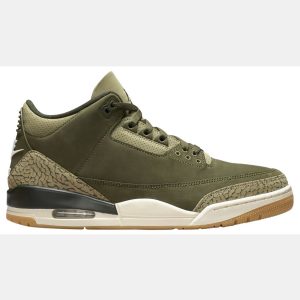 Air Jordan 3 Retro 'Medium Olive' Basketball Shoes