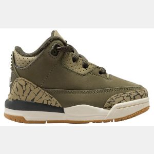 Air Jordan Toddler 3 Retro 'Medium Olive' Basketball Shoes