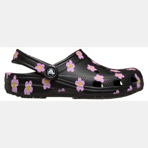 Crocs Kids Classic Flower Print Clogs