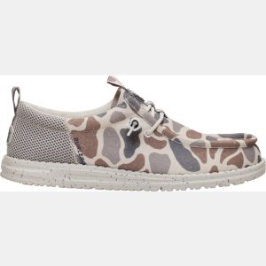 Hey Dude x Burlebo Men's Wally Funk Deer Camo Shoes