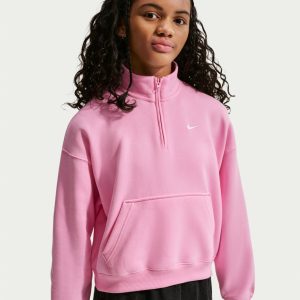 Nike Girls' Studio Fleece 1/4-Zip Top