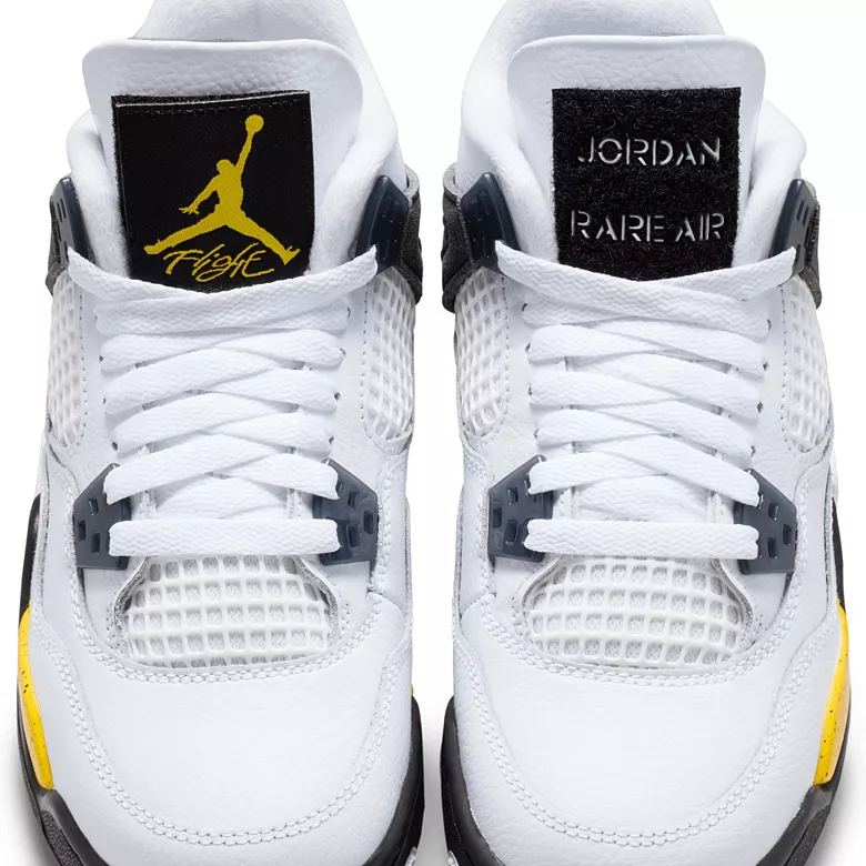 Air Jordan Kids' Grade School 4 Retro Rare Air 'Tour Yellow' Basketball Shoes - Image 2