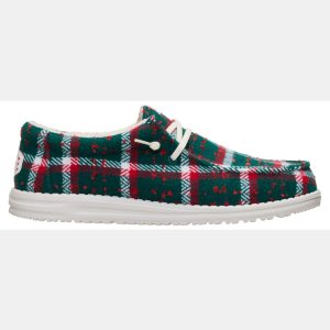 Hey Dude Men's Wally Confetti Plaid Cozy Shoes