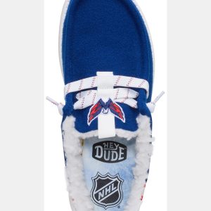 Hey Dude Men's Wally Slip NHL Capitals Shoe