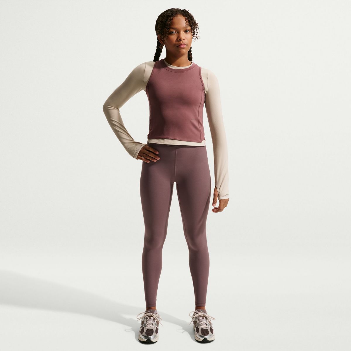 Nike Girls' MAVN Dri-FIT High-Rise Leggings - Image 5