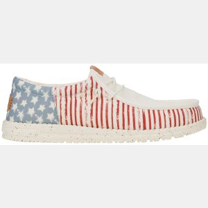 Hey Dude Men's Wally Funk Americana Stars Shoes