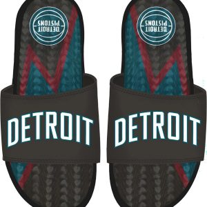 ISlide Adult 2025-26 City Edition Detroit Pistons Gel Slide Sandals