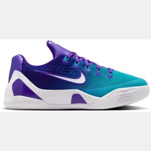 Nike Kids' Grade School Kobe IX Low EM 'Fierce Purple and Blue Lagoon' Basketball Shoes
