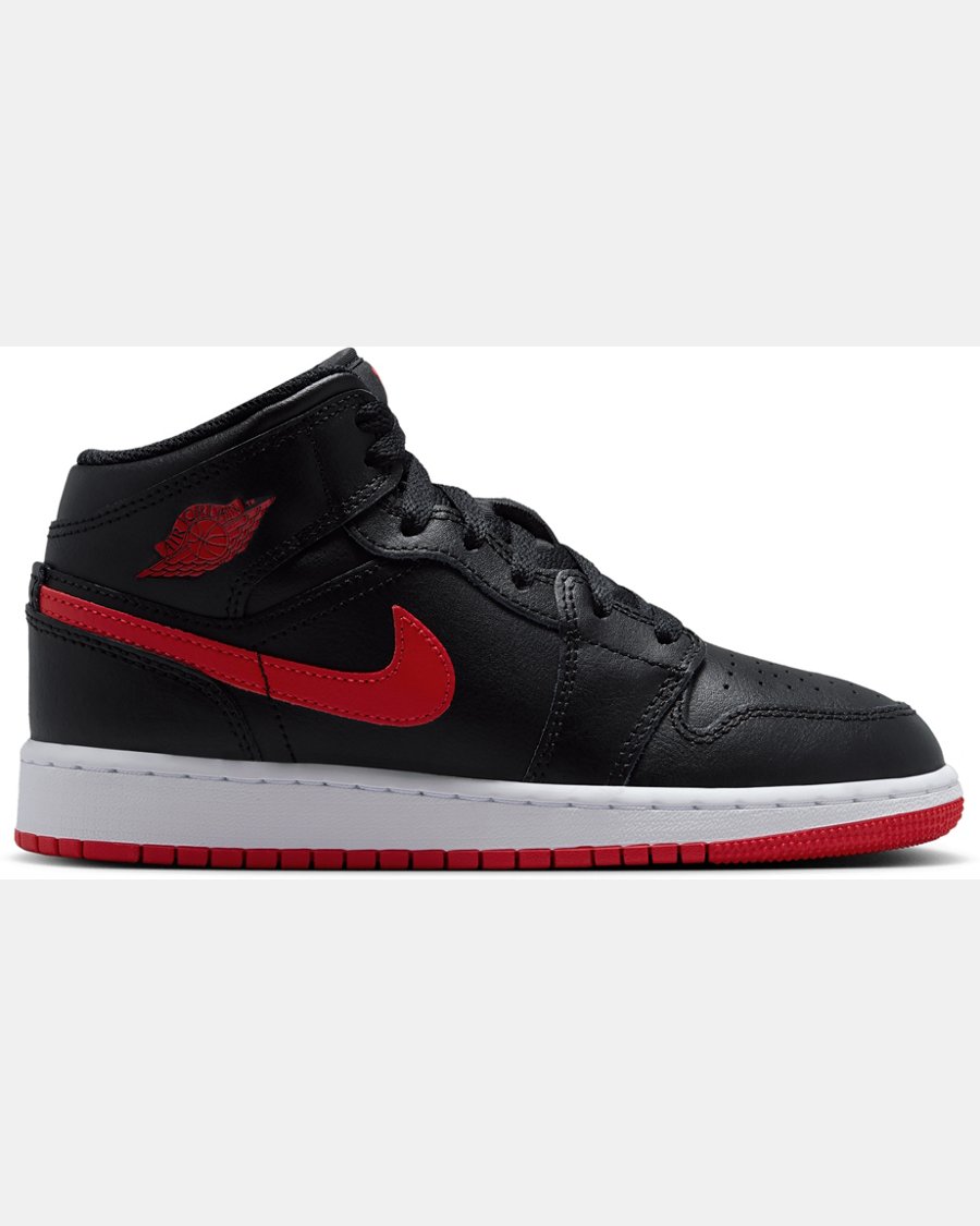 Air Jordan 1 Kids' Grade School Mid Shoes - Image 8