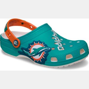 Crocs Kids' NFL Miami Dolphins Classic Clogs