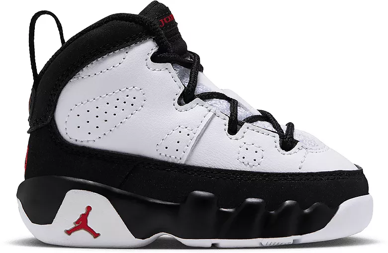 Air Jordan Toddler 9 Retro 'White and Black' Basketball Shoes - Image 2