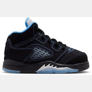 Air Jordan Toddler 5 Retro "Black Carolina" Basketball Shoes