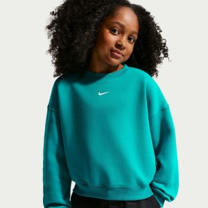 Nike Girls' Studio Fleece Boxy Crew