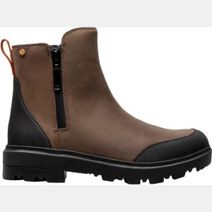 Bogs Women's Holly Zip Waterproof Leather Chelsea Boots