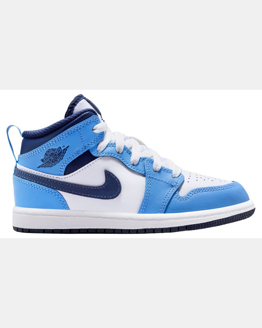 Jordan Kids' Preschool Air Jordan 1 Mid Basketball Shoes - Image 5