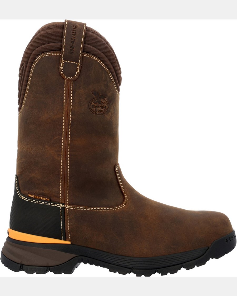 Georgia Boots Men's 11" Pull-On Waterproof Work Boots