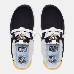 Hey Dude Men's Wally Slip NHL Penguins Shoe