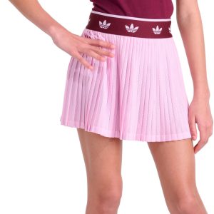 adidas Girls' Originals Trefoil Printed Elastic Waistband Mesh Skort