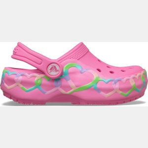 Crocs Toddler Heart Light Up Classic Clogs