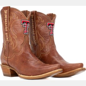 Gameday Boots Women's Texas Tech Red Raiders Tan Sarah Shorty 8"Western Boots