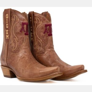 Gameday Boots Women's Texas A&M Aggies Tan Sarah Shorty 8"Western Boots