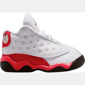 Air Jordan Toddler 13 Retro 'White and University Red' Basketball Shoes