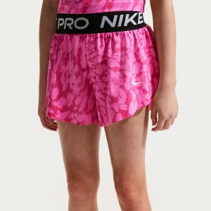Nike Girls' Pro DriFIT 2-in-1 Printed Knit Short
