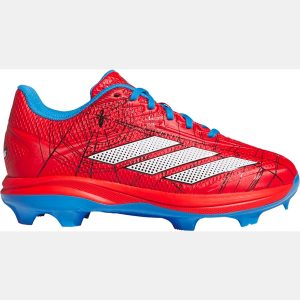 adidas Kids' Marvel adizero Electric 2.0 Spider-Man TPU Baseball Cleats