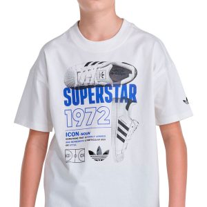 adidas Boys' Originals Superstar Poster Graphic Tee