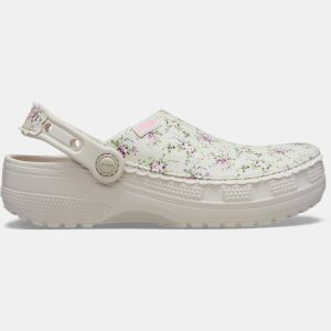 Crocs Kids' Classic Crafted Floral Clogs