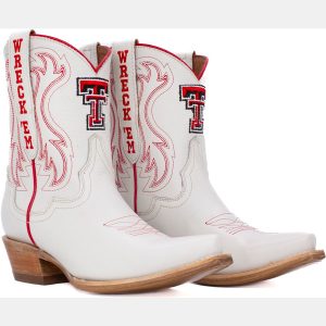 Gameday Boots Women's Texas Tech Red Raiders Ivory Sarah Shorty 8"Western Boots