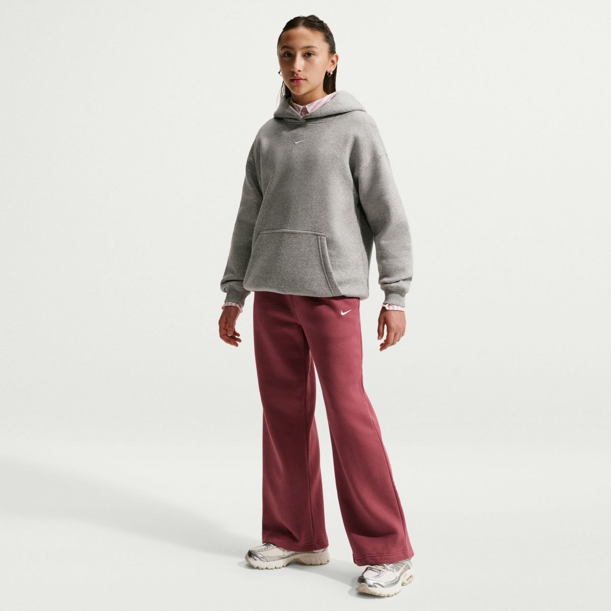 Nike Girls' Studio Fleece Open-Hem Pant - Image 6