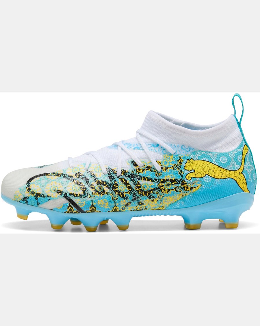 PUMA Kids' Future 9 Play FG/AG Soccer Cleats