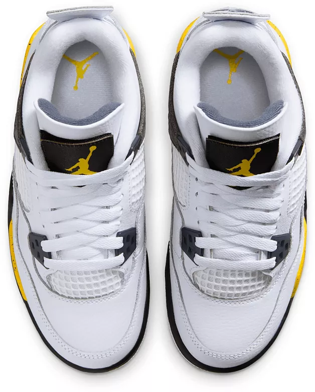 Air Jordan Kids' Grade School 4 Retro Rare Air 'Tour Yellow' Basketball Shoes - Image 7