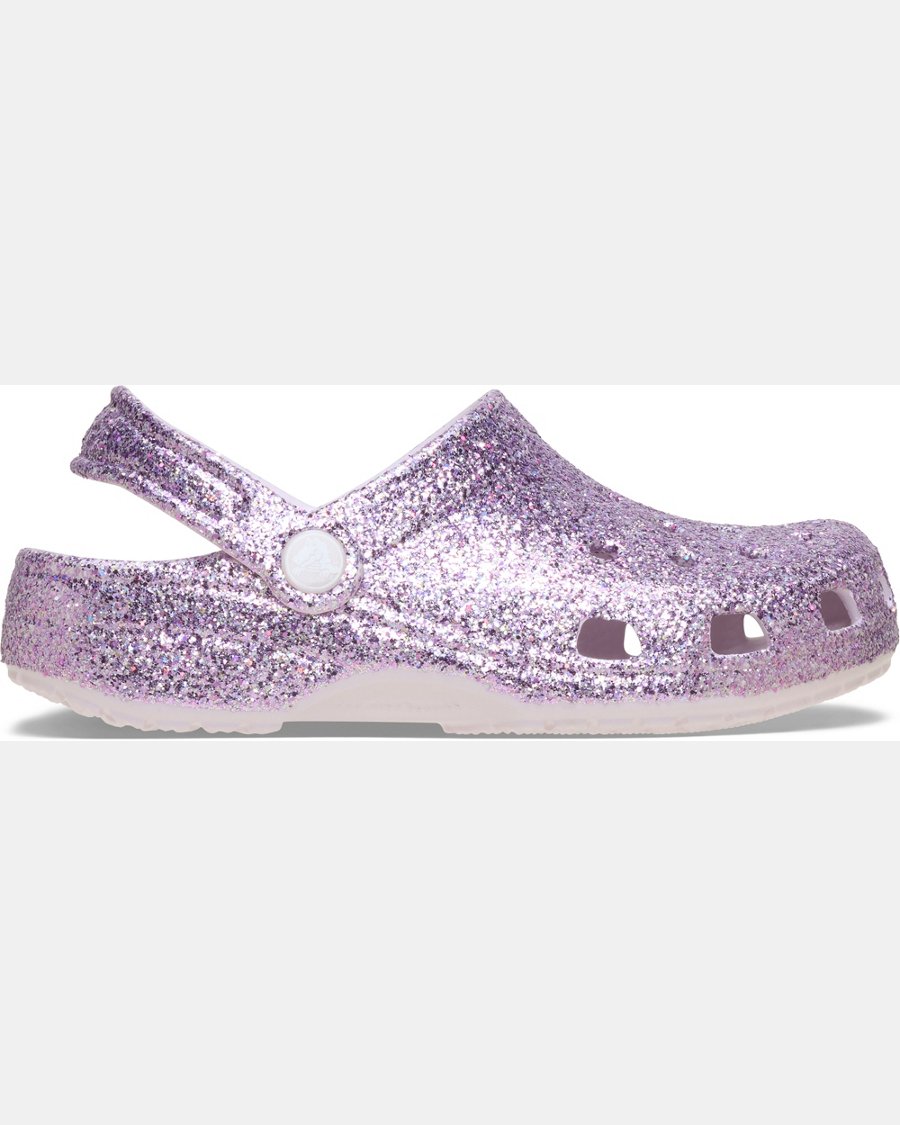Crocs Kids' Classic Glitter Clogs