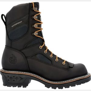 Georgia Boots Men's LTX 9" Logger Waterproof Work Boots